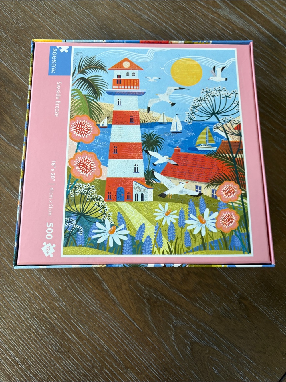 500 piece vibrant Seaside Breeze puzzle by Seesaw